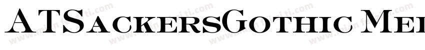ATSackersGothic Medium字体转换
